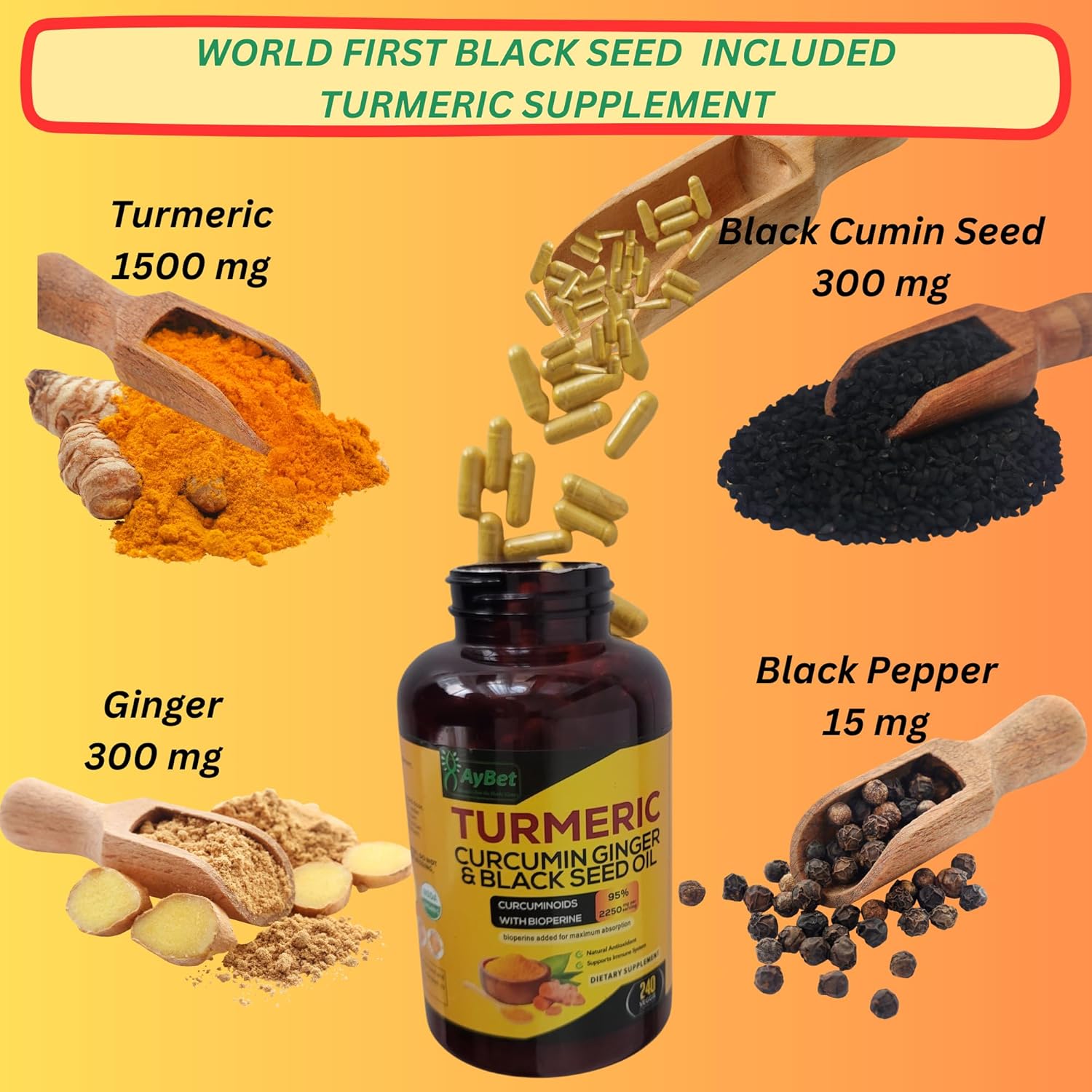 organic-turmeric-curcumin-ginger-black-seed-oil-capsules-2250mg-with-bioperine-240-count---vegan-halal-immune-system-antioxidant-joint-support-2