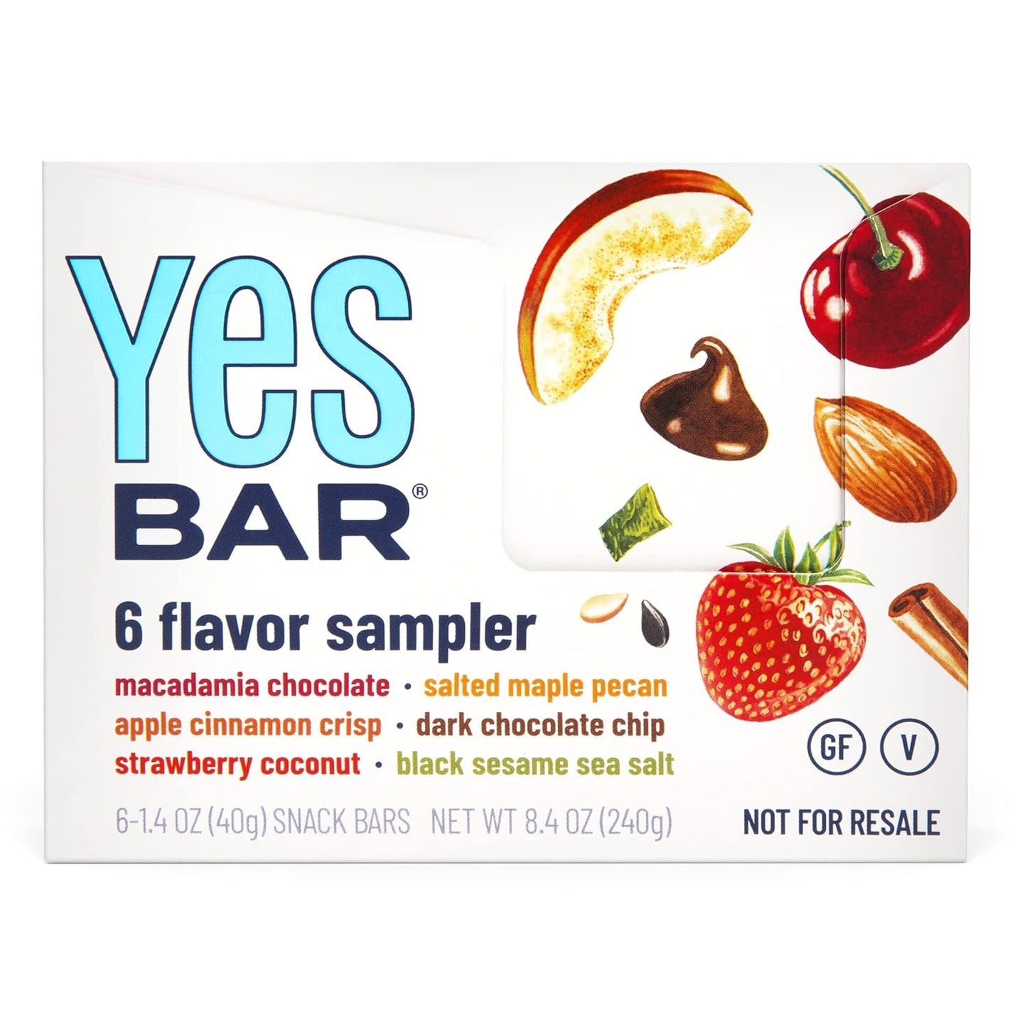 yes-bar-variety-pack---plant-based-protein-snack-bar-with-6-decadent-flavors---vegan-paleo-gluten-free-dairy-free-low-sugar---healthy-breakfast-or-snack-for-low-carb-and-keto-diets-pack-of-6-6