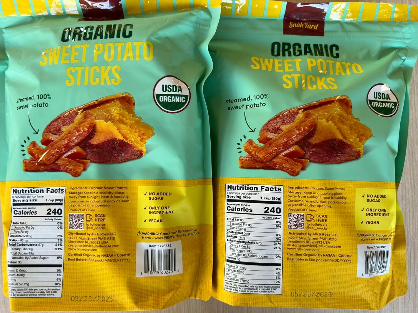 snakyard-sweet-potato-sticks---2-packs-of-628oz-105lbs---total-12-servings---convenient-snack-pack-size-2