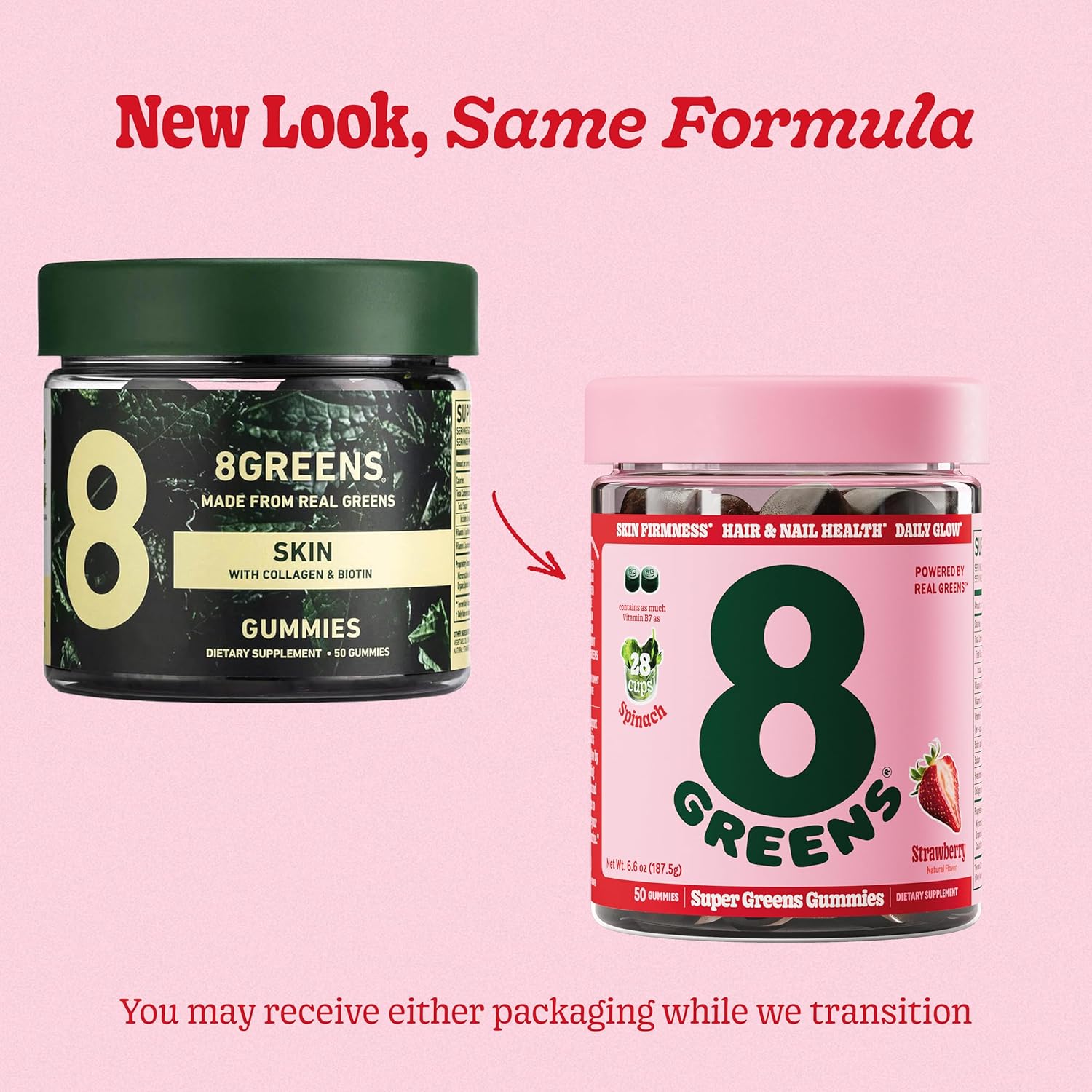 collagen-biotin-beauty-gummies-with-super-greens-powder---skin-hair-nails-firmness---200-ct-strawberry-flavored-boosters-9
