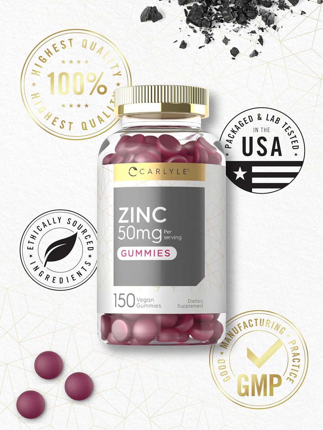 150-count-carlyle-zinc-50mg-gummies---vegan-non-gmo-gluten-free-zinc-citrate-dietary-supplement-6