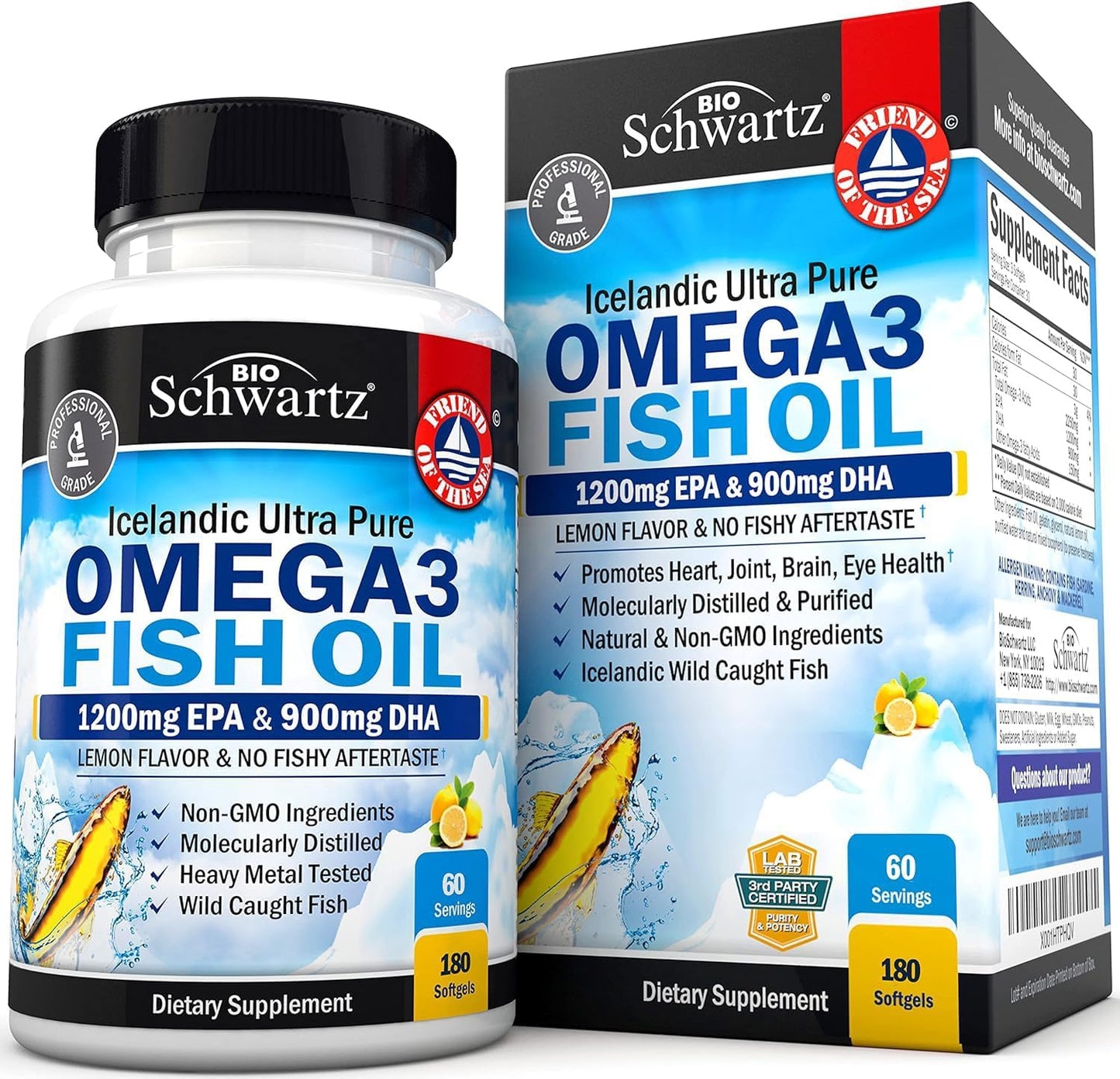 premium-triple-strength-omega-3-fish-oil-supplement---2250mg-epa-dha-fatty-acids---supports-joint-eyes-brain-health---burpless-lemon-flavor---gluten-free---180-softgels-1