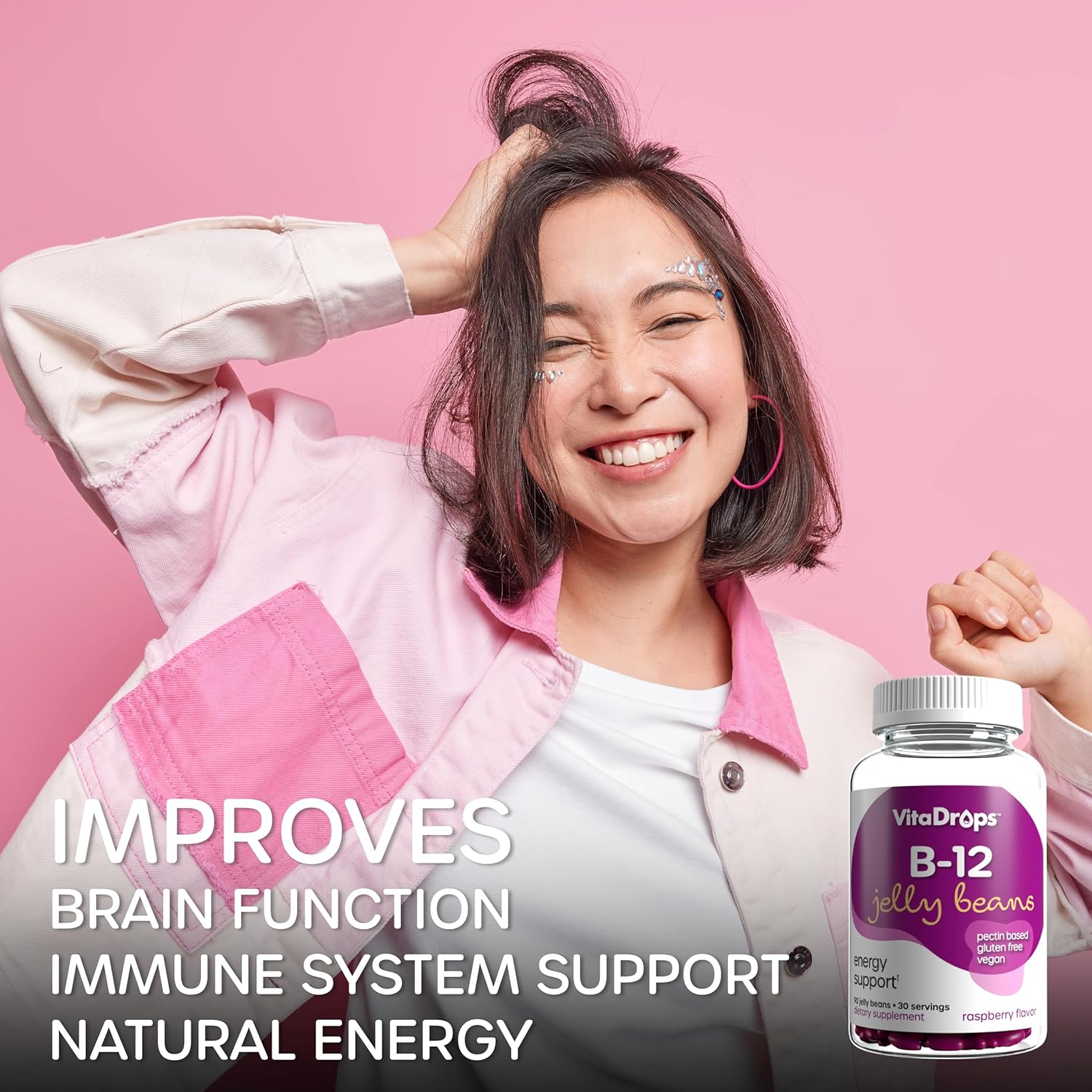 raspberry-flavor-vegan-b-12-jelly-beans---90-count-pectin-based-energy-support-supplement-gluten-free---30-servings-3