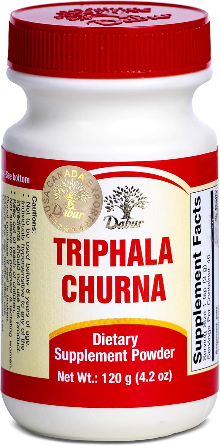 Dabur Triphala Churna: Herbal Digestive Supplement for Natural Detoxification and Colon Health - Espot.com.au