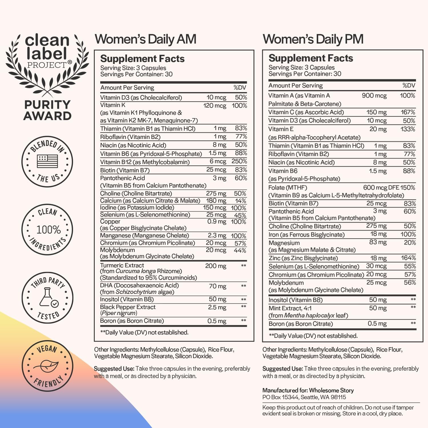 Premium Women's Hormone Support Bundle: Myo-Inositol & D-Chiro Inositol Capsules with Essential Vitamins & Minerals - Iron, Folate, Omega-3 DHA, Calcium, Vitamin D - Daily Multivitamin for Hormonal Balance - Espot.com.au