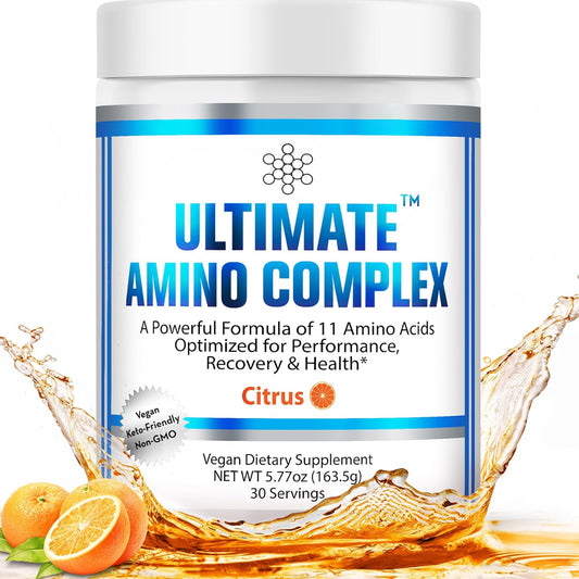 citrus-flavor-amino-complex-supplement---30-servings-4g-each---all-9-eaas-bcaas---essential-amino-acid-powder-for-energy-muscle-recovery---men-women-1