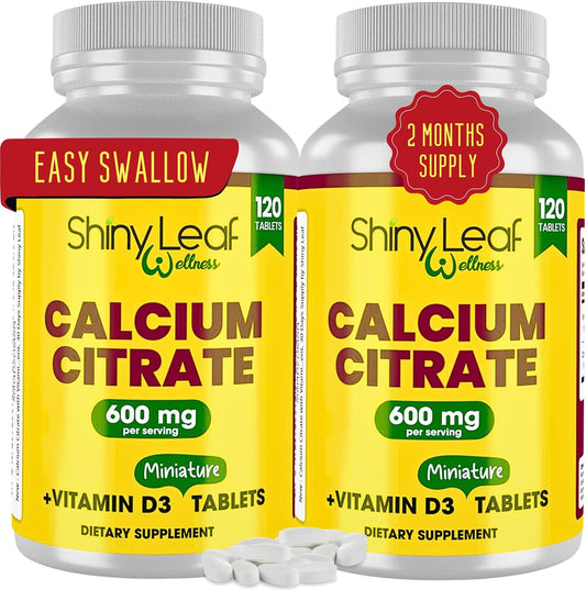 unflavored-mini-calcium-citrate-600mg-tablets-with-vitamin-d3-for-women-and-men---easy-swallow-supplement-for-strong-bones---60-day-supply-by-shiny-leaf-1