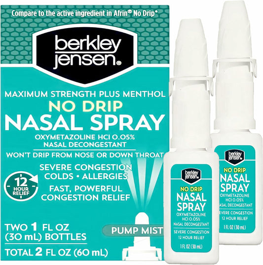 berkley-jensen-no-drip-severe-congestion-nasal-spray---maximum-strength-decongestant-for-12-hour-relief---oxymetazoline-hcl-menthol---pump-mist-applicator---pack-of-2-1