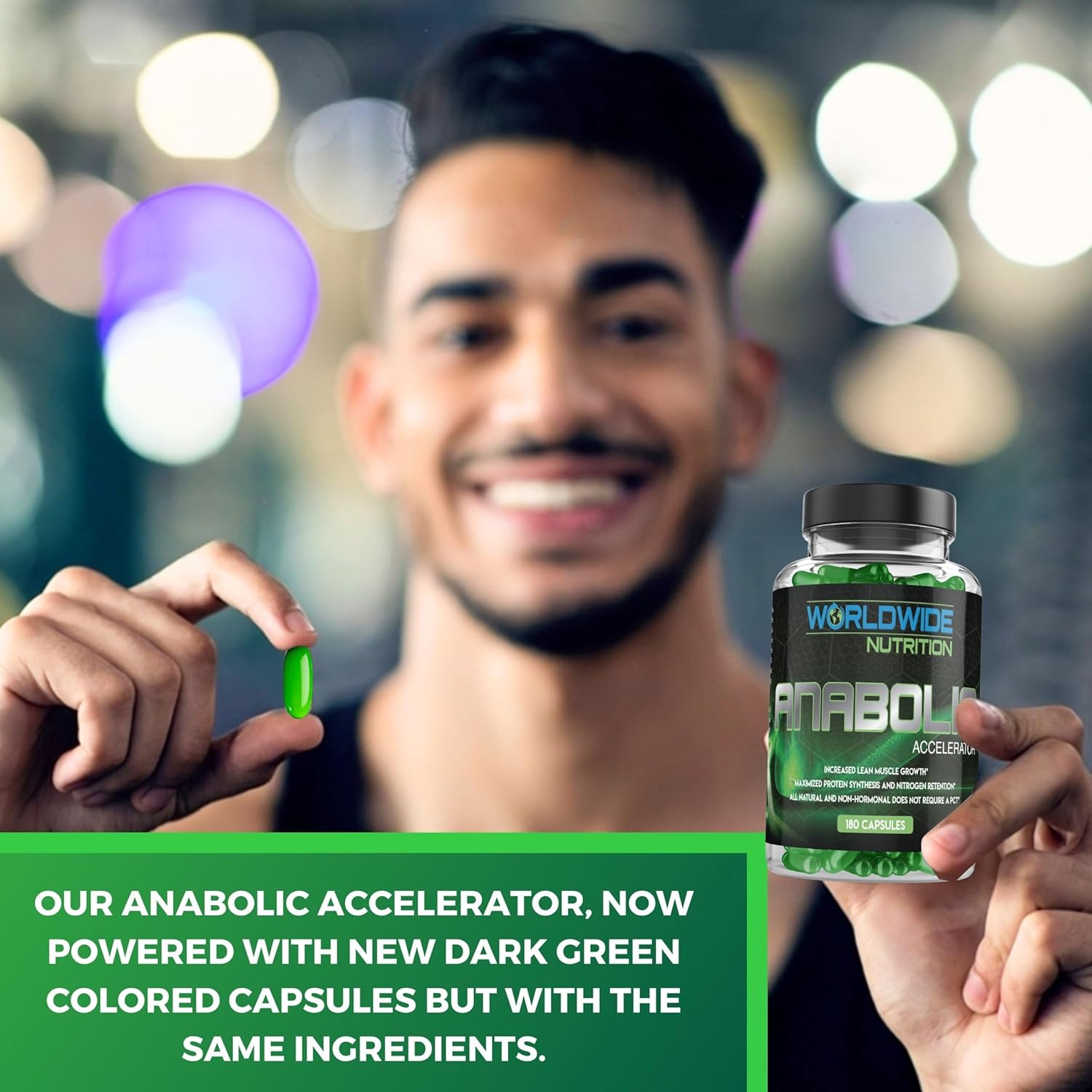 Anabolic Accelerator Vitamin Supplement for Men - Boost Growth, Strength & Energy - Muscle Builder & Cortisol Blocker - 180 Count - Espot.com.au