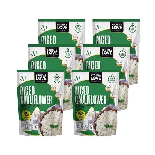 kitchen-love-riced-cauliflower-8-oz-6-pack-low-carb-rice-alternative-vegan-gluten-free-ready-to-eat-or-microwaveable-dairy-free-shelf-stable-precooked-rice-1