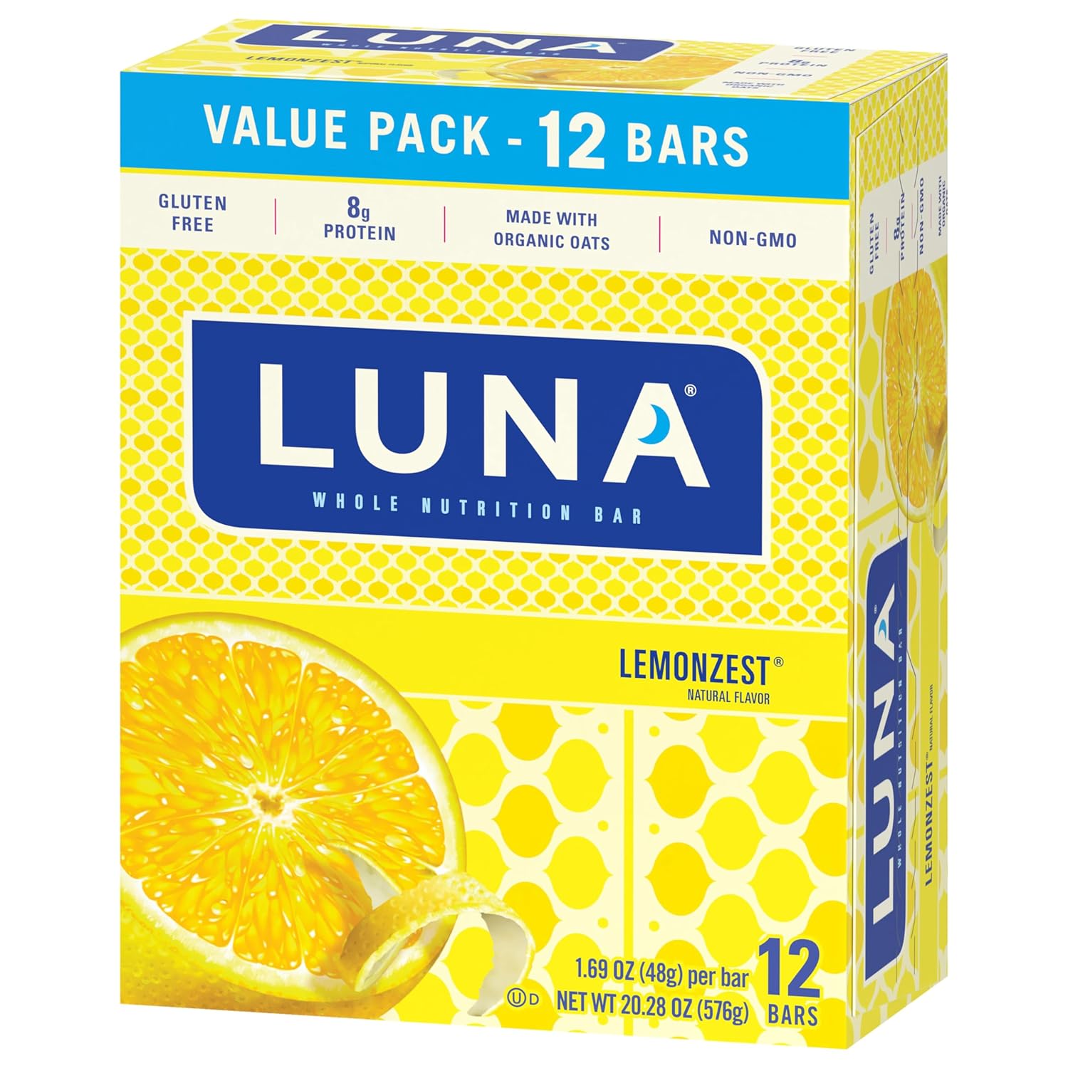 box-of-12-clif-bar-luna-minis-energy-bars---169oz-48g-each---lemon-zest-flavor-12