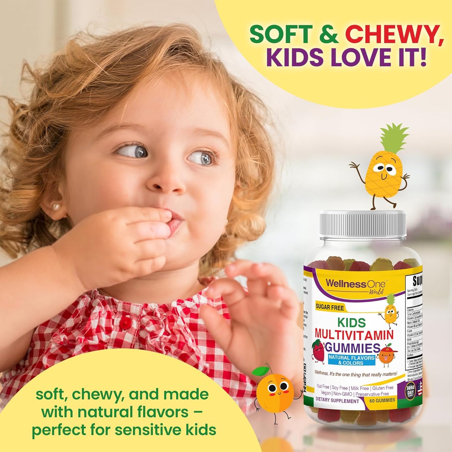 sugar-free-kids-multivitamin-gummies-with-vitamin-c-b6-b12-folic-acid---immune-support-supplement---natural-strawberry-pineapple-orange-flavors---60-gummy-vitamins-7