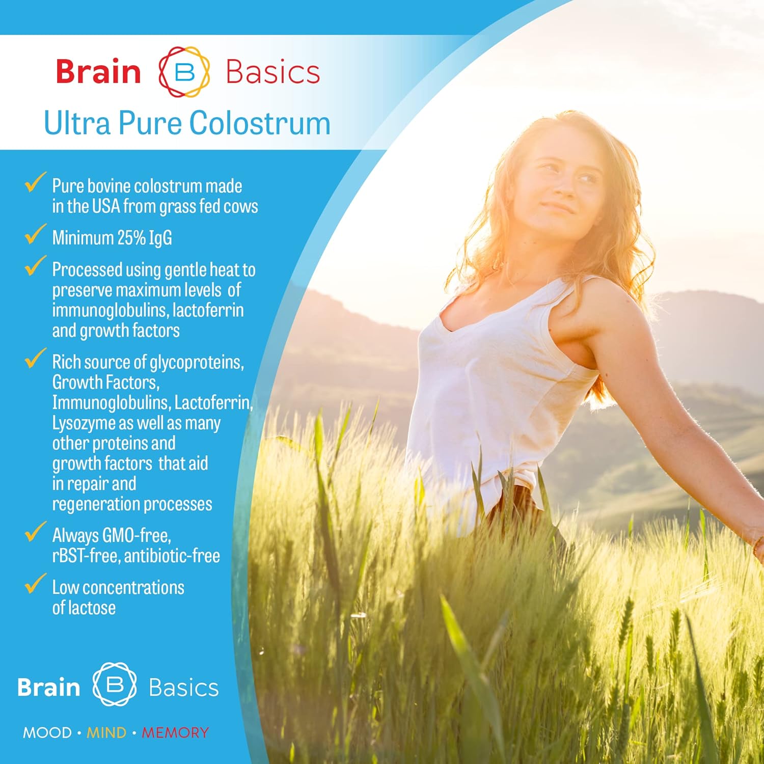 ultra-pure-colostrum-powder-4000mg---grass-fed-cows---25-igg-antibodies---gut-brain-immune-health---glowing-hair-skin---120g-30-servings-2