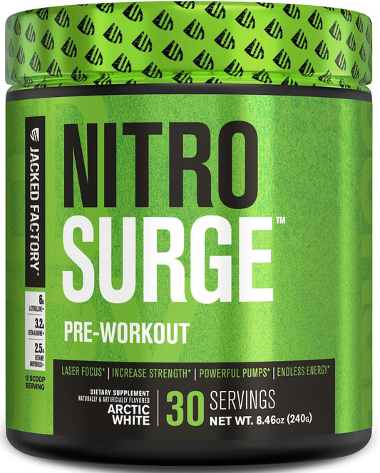 nitrosurge-pre-workout-supplement---boost-energy-strength-focus-pumps---no-booster-powder---30-servings-arctic-white-1