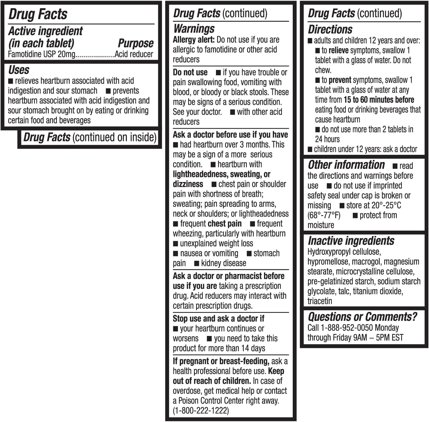 healtha2z-famotidine-20mg-acid-reducer-tablets---maximum-strength-heartburn-relief---100-count-pack-3