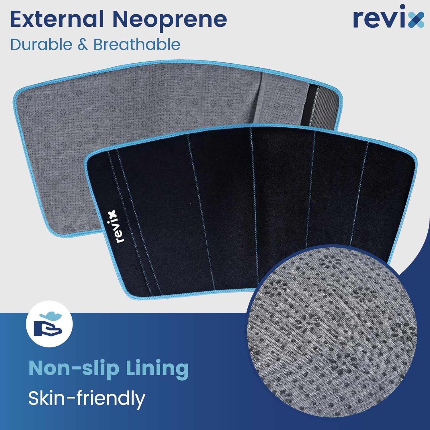 REVIX XL Shin Ice Pack - Reusable Gel Cold Pack for Calf and Elbow Pain Relief - Leg Cold Therapy Compression Sleeve with Full 360° Coverage - Refreezable and Comfortable - Espot.com.au