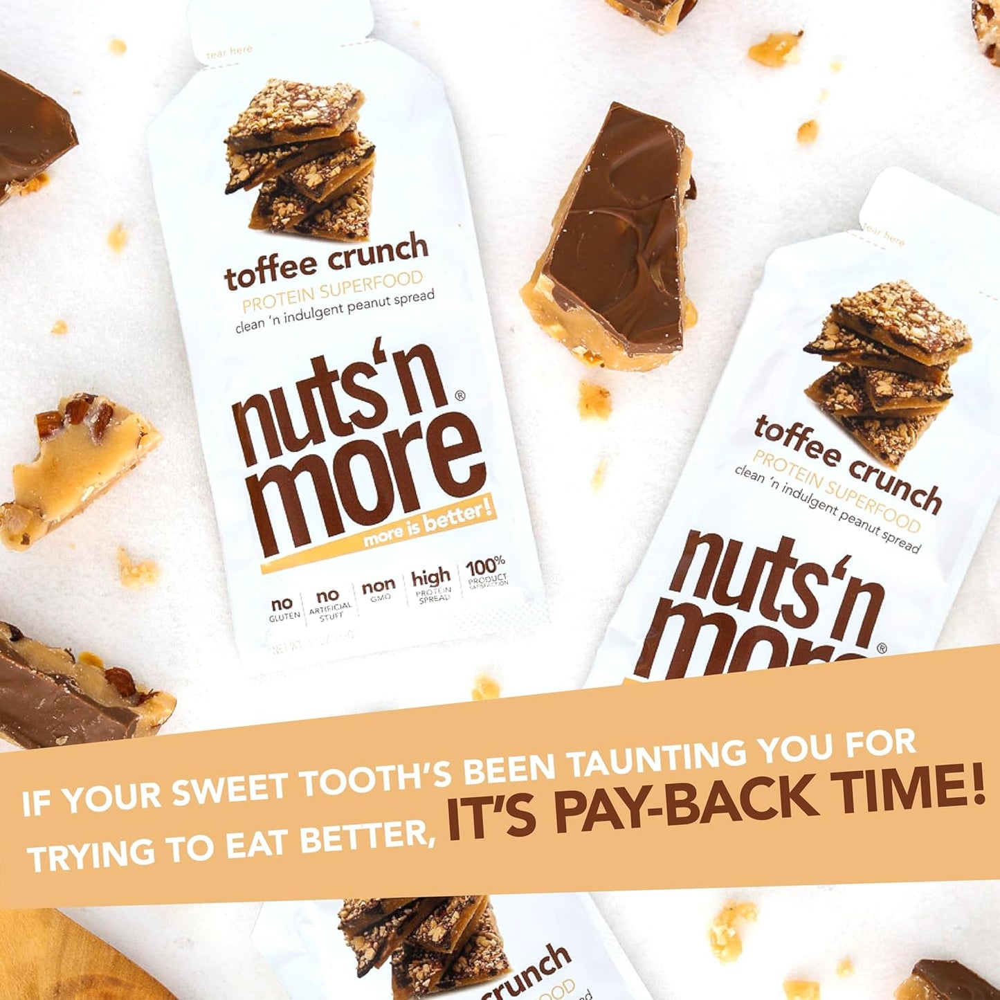 nuts-n-more-toffee-crunch-snack-packs---high-protein-peanut-spread-all-natural-low-carb-low-sugar-gluten-free-non-gmo-omega-3s-antioxidants---110oz-packets-10-pack-5