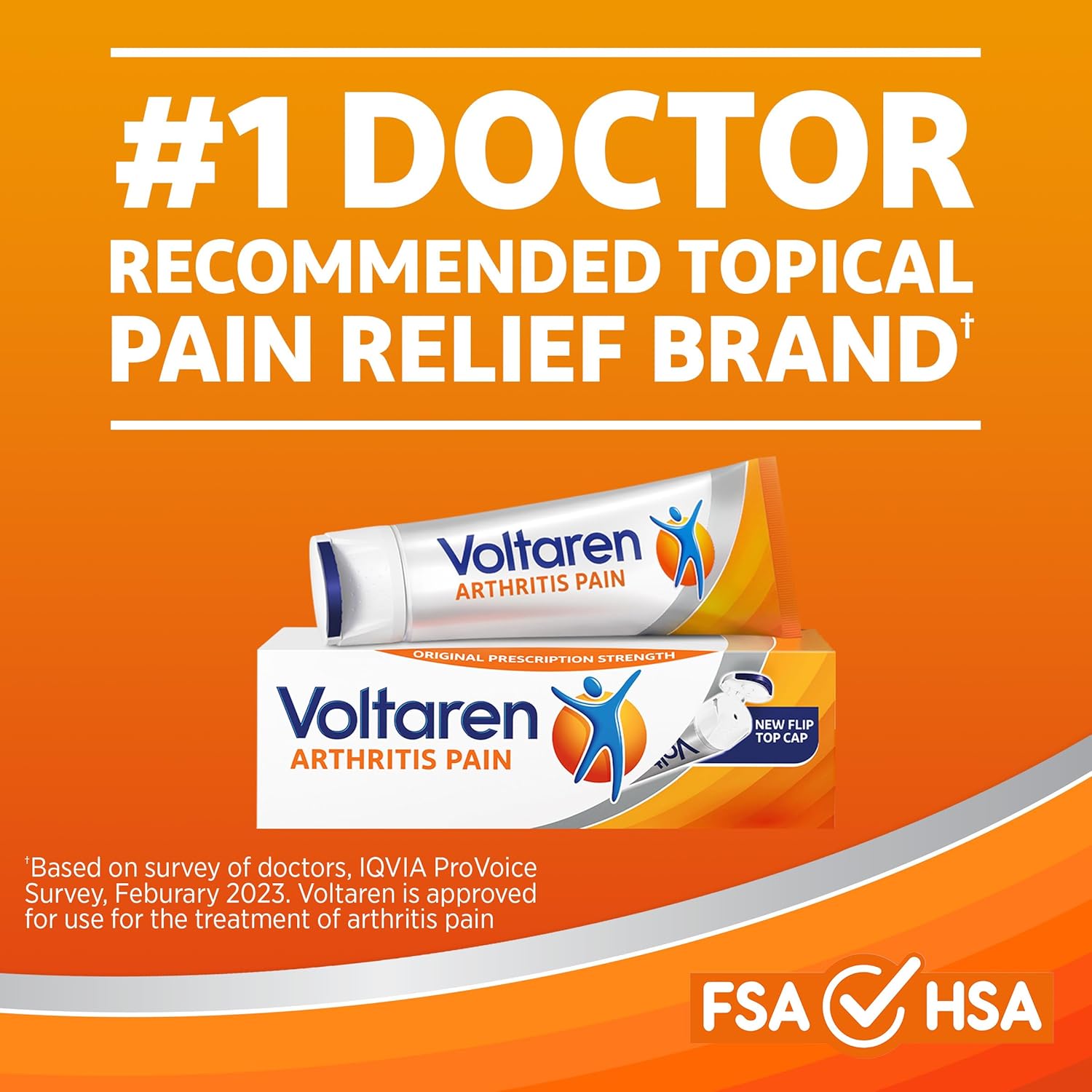 Voltaren Arthritis Pain Gel - Fast Relief for Topical Arthritis Pain - 1.7 oz Tube - No Prescription Required - Espot.com.au