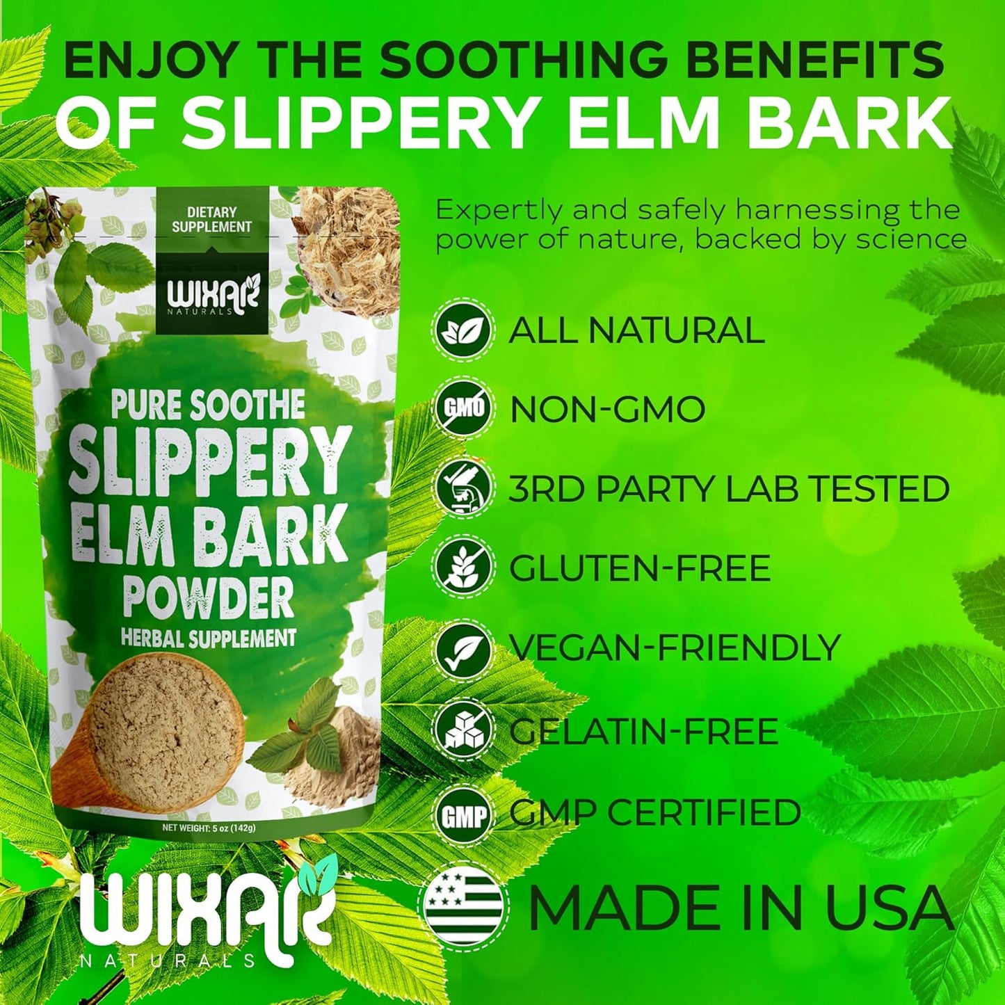 wixar-naturals-slippery-elm-bark-powder---herbal-supplement-for-digestive-health-sore-throat-acid-reflux---inner-bark-natural-gluten-free-gmo-free-vegan---5oz-6