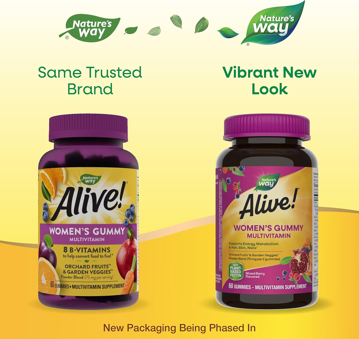Nature's Way Alive! Women’s Gummy Multivitamin - 16 Vitamins & Minerals for Energy Metabolism, Hair Skin & Nails - Vegetarian, Mixed Berry Flavored - 60 Gummies - Espot.com.au