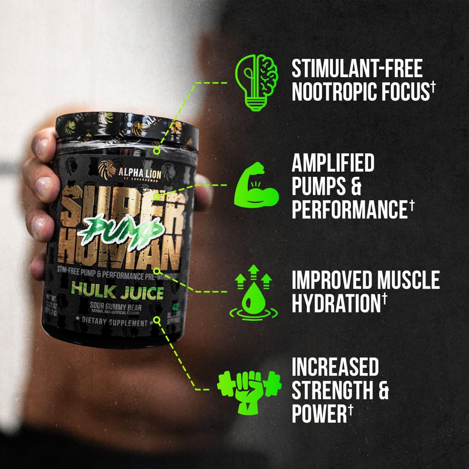 superhuman-pump-pre-workout-powder---nootropic-stimulant-free-supplement-for-nitric-oxide-boost-muscle-gain-energy-focus---42-servings-hulk-juice-flavor-2