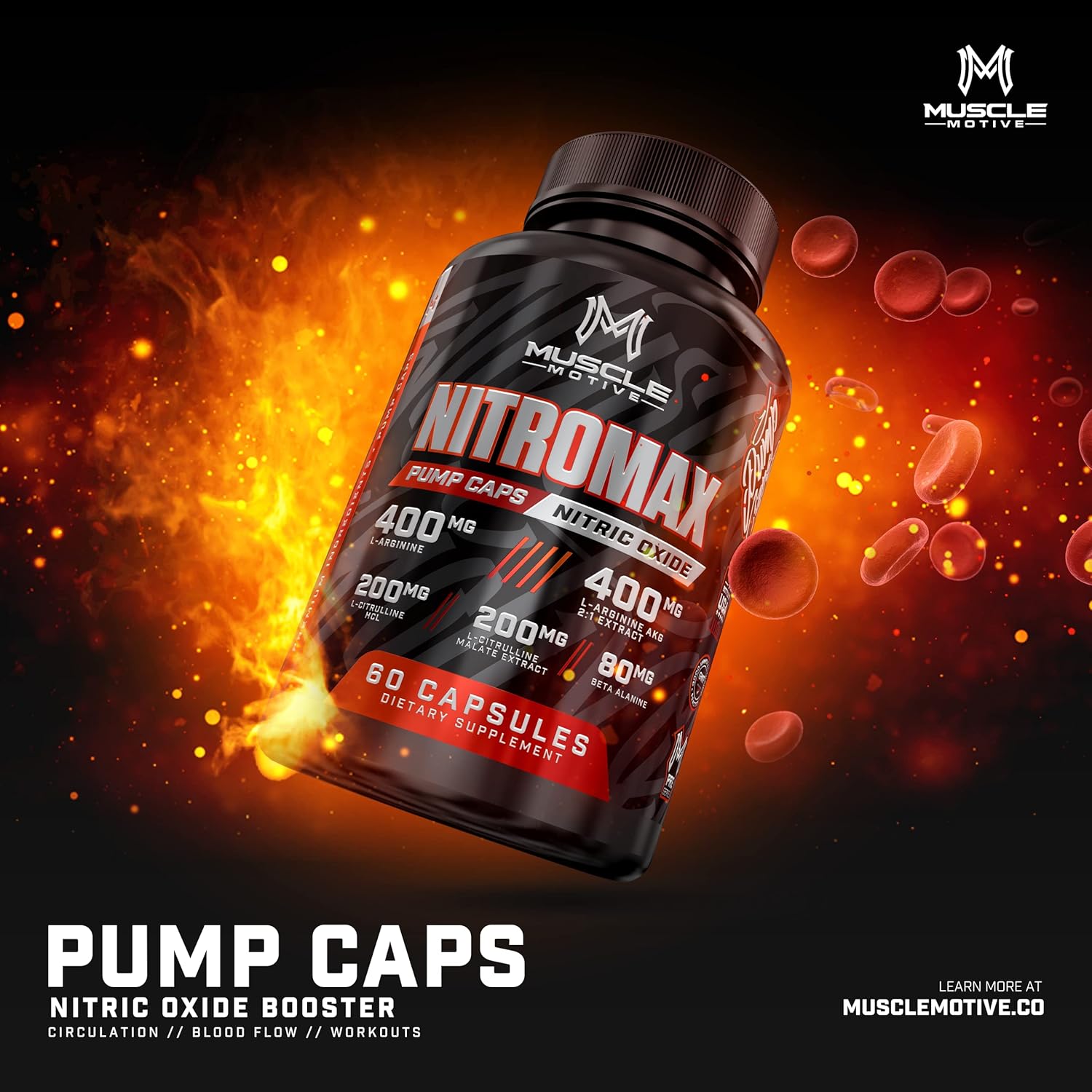 premium-nitric-oxide-booster-for-muscle-growth-energy---l-arginine-l-citrulline-beta-alanine---non-gmo-gluten-free-vegan---pre-workout-supplement---60-capsules-4