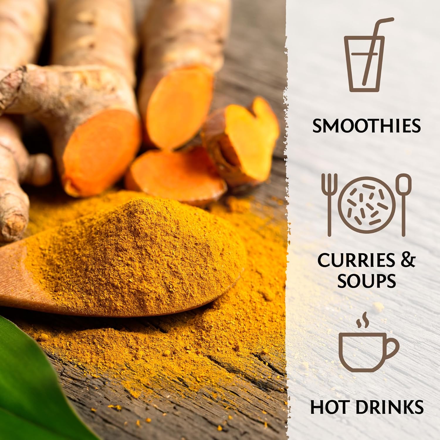 organic-turmeric-root-powder---pure-raw-superfood-for-baking-smoothies-curry---usda-non-gmo-490g-tub-70-servings-3