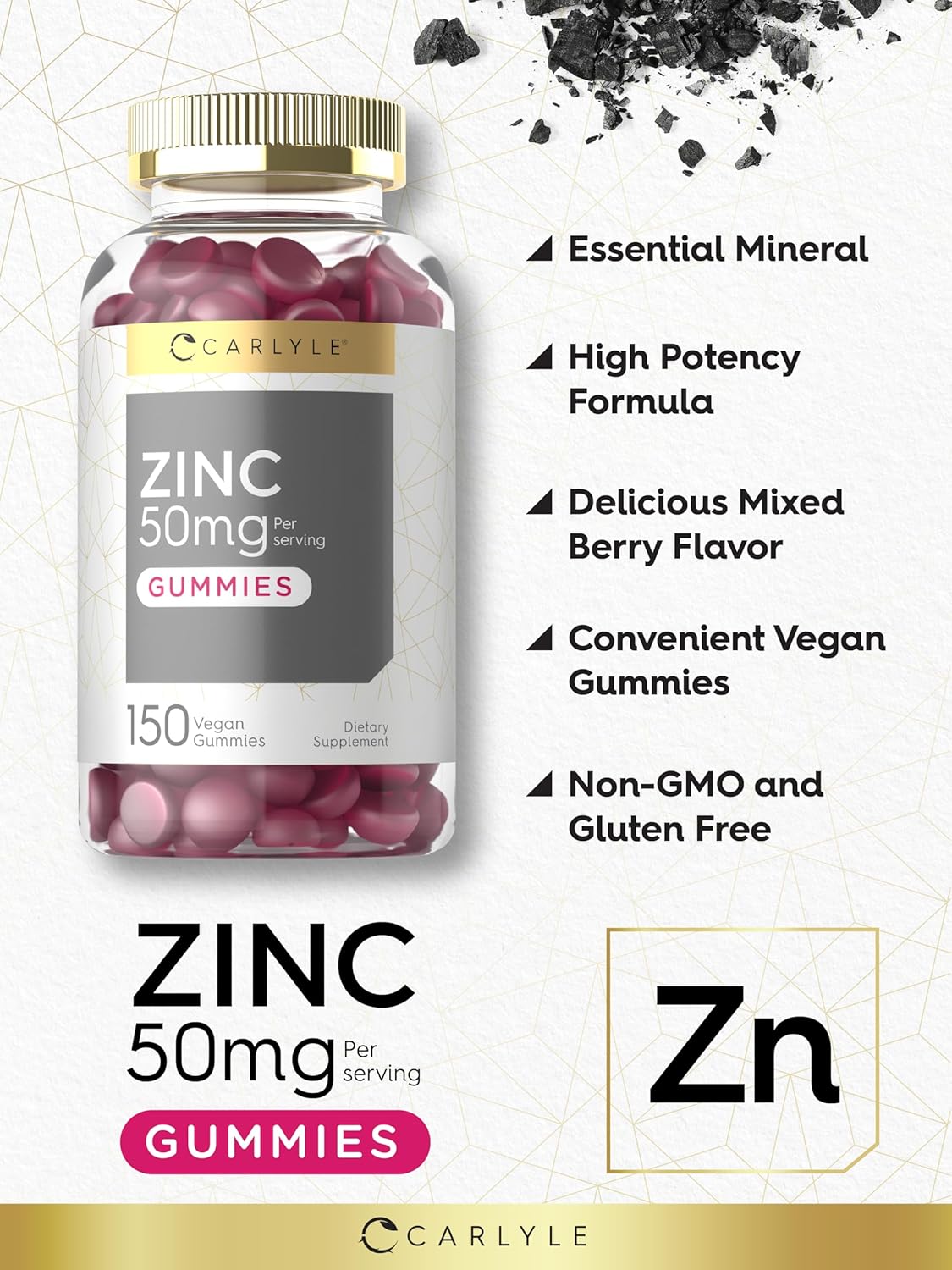 150-count-carlyle-zinc-50mg-gummies---vegan-non-gmo-gluten-free-zinc-citrate-dietary-supplement-4