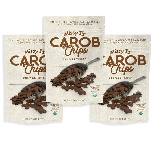 organic-unsweetened-carob-chips-8-oz---vegan-gluten-free-baking-snack---healthy-caffeine-free-chocolate-substitute---missy-js-3-pack-1