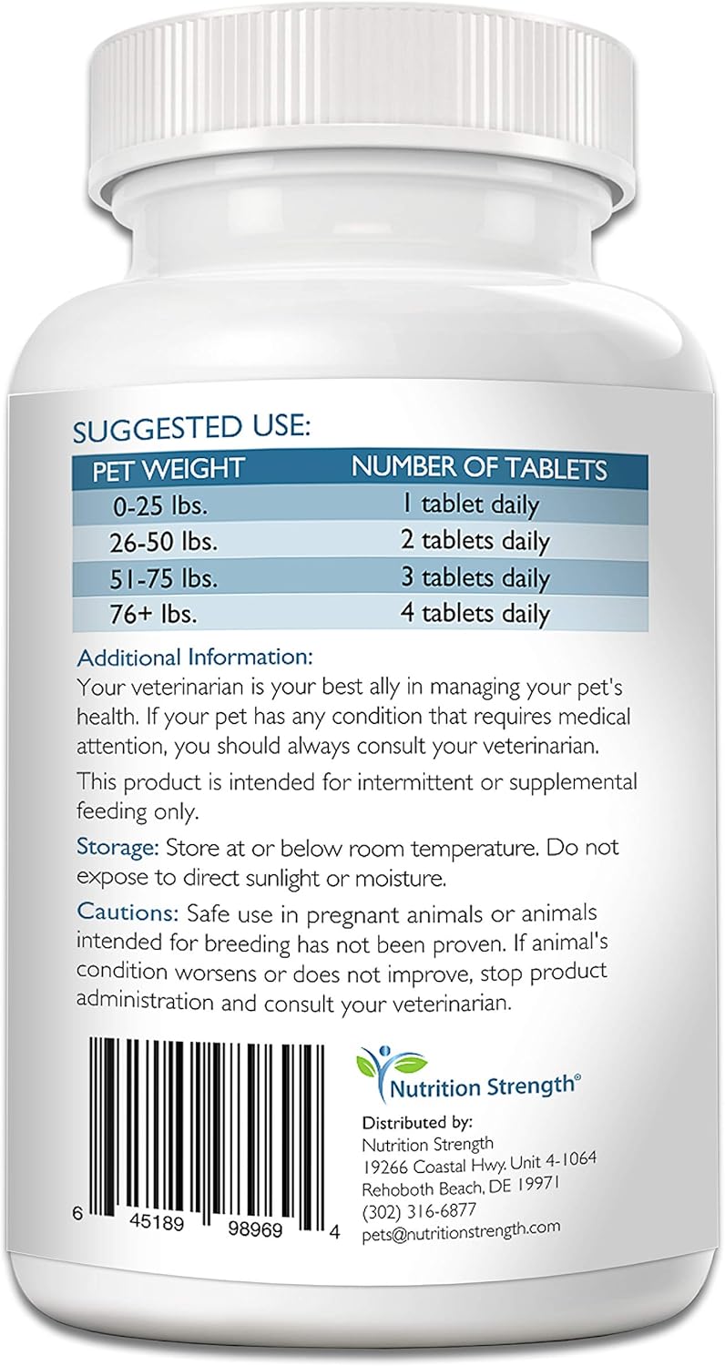Dog Heart Health Supplement with Taurine & Carnitine for Cardiovascular Support - 120 Chewable Tablets to Promote Blood Circulation and Heart Muscle Integrity - Espot.com.au
