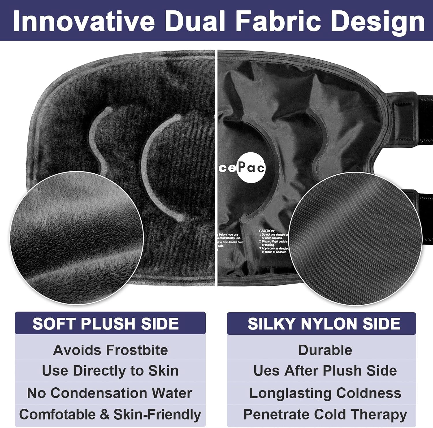 Reusable Gel Ice Wrap for Knee Pain Relief - Cold Compress Therapy for Injuries, Swelling, Arthritis, Meniscus Tear, ACL - Ideal for Knee Replacement Surgery - AiricePac Ice Pack, Black - Espot.com.au