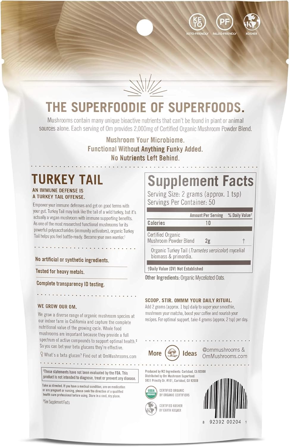 organic-turkey-tail-mushroom-powder---immune-support-gut-health-supplement---35oz-50-servings---rich-in-polysaccharides-beta-glucans-9