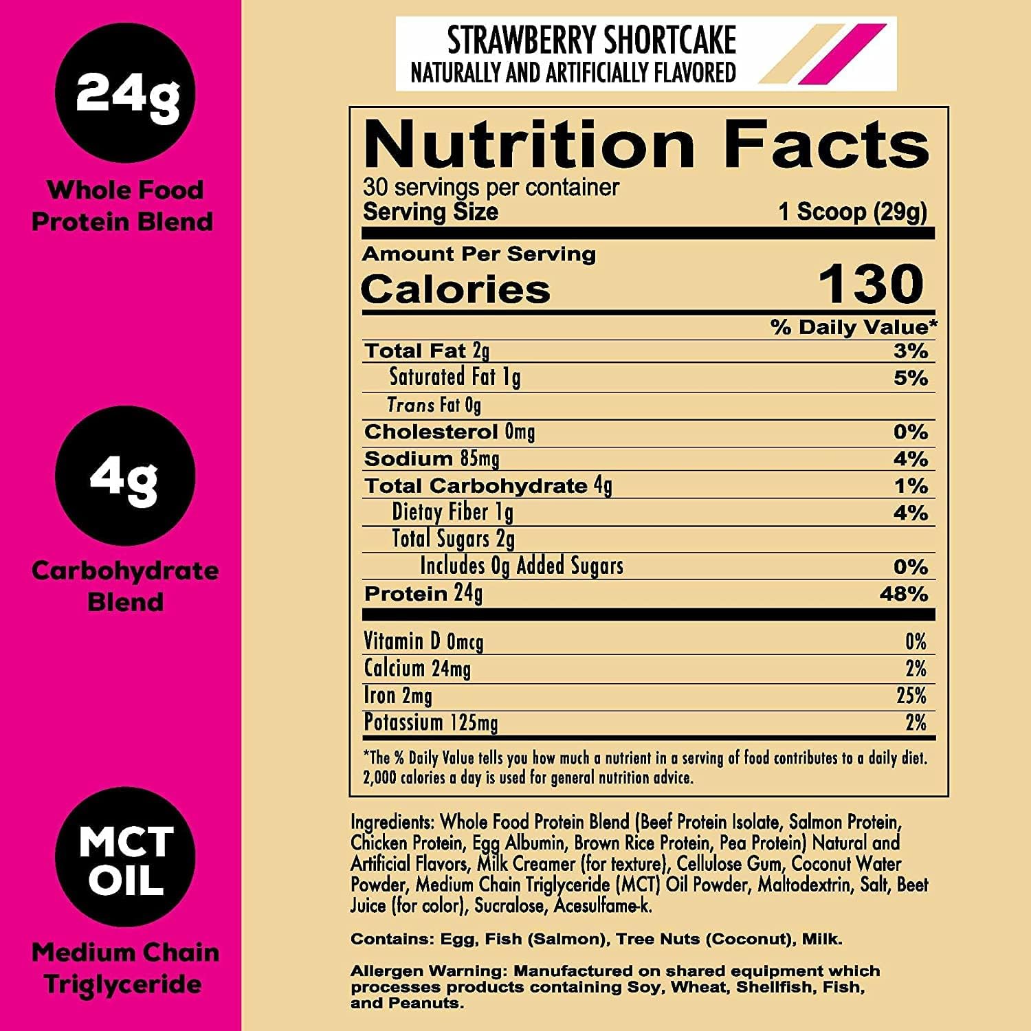 strawberry-shortcake-mre-lite-protein-powder---low-carb-whey-free-meal-replacement-with-animal-protein-blends---easy-to-digest-supplement-with-mct-oils-30-servings-2