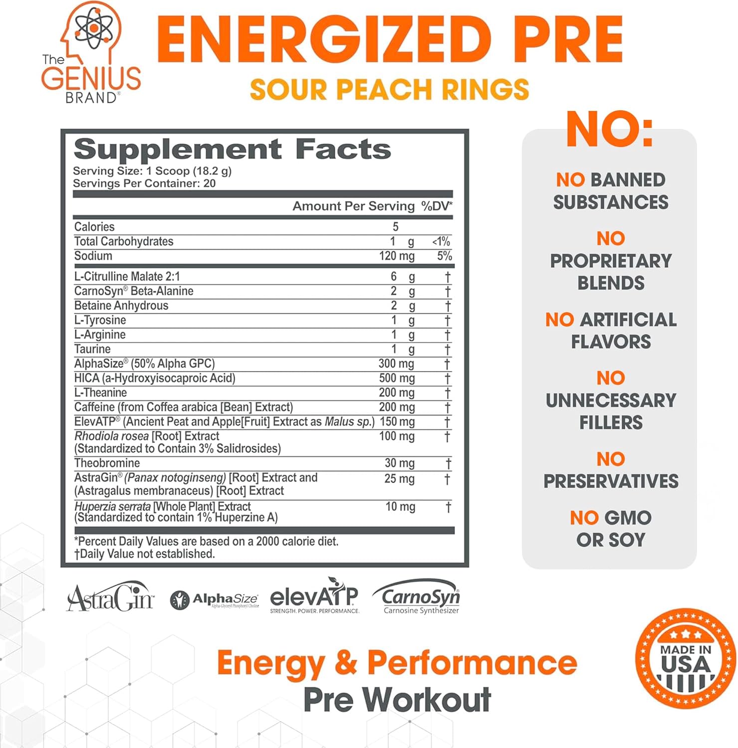 genius-hydration-pre-workout-bundle---sour-peach-rings-drink-mix-energized-powder---natural-electrolyte-booster-caffeine-infused-supplement-4