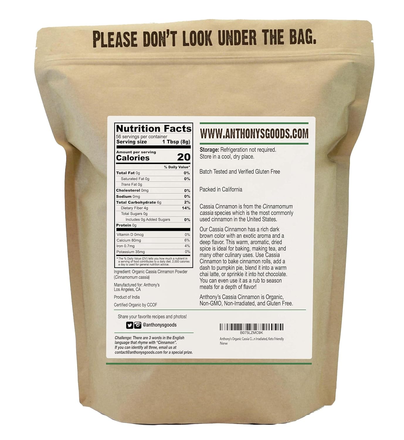 1-lb-ground-organic-cassia-cinnamon-powder---gluten-free-non-gmo-non-irradiated-keto-friendly---anthonys-2