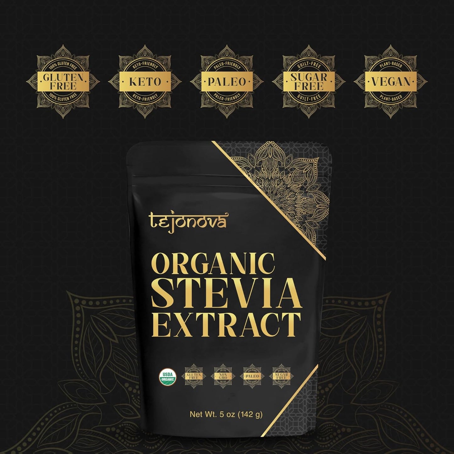 organic-stevia-powder-5oz---zero-calorie-sweetener-pure-stevia-extract-powder-sugar-substitute---1014-servings---non-gmo-usda-certified-organic-3