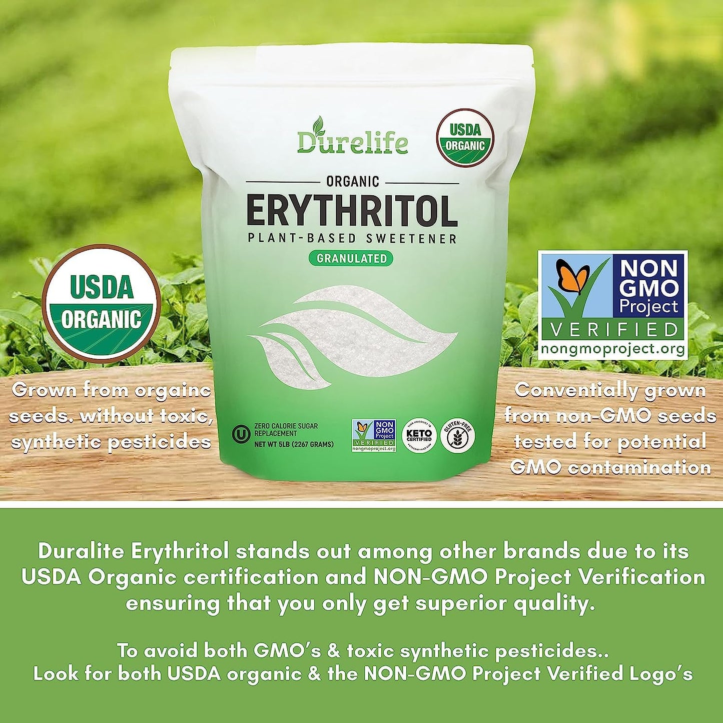 5-lb-durelife-usda-organic-erythritol-sweetener---non-gmo-keto-certified-zero-calorie-plant-based-sugar-alternative-with-no-after-taste---kosher-compliant-3