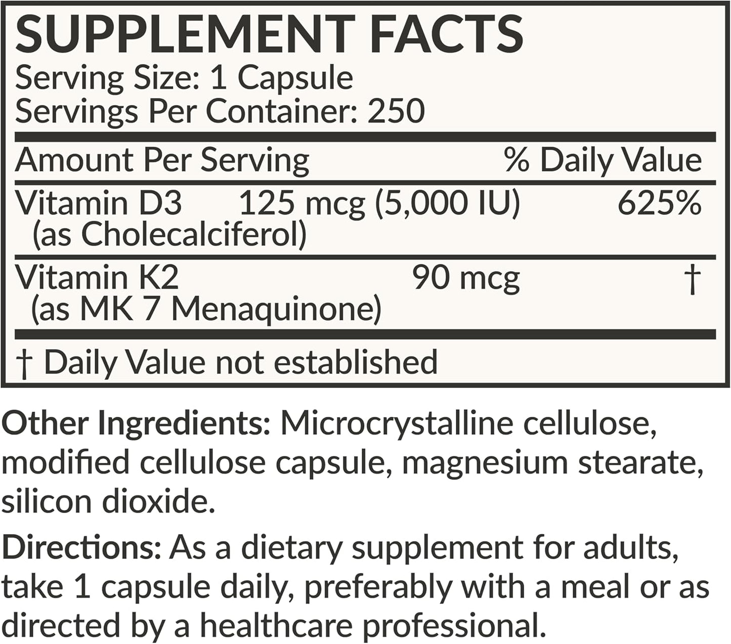 non-gmo-vitamin-k2-mk7-with-d3-supplement---high-potency-formula---5000-iu-vitamin-d3-90-mcg-vitamin-k2-mk-7-250-veg-caps-8