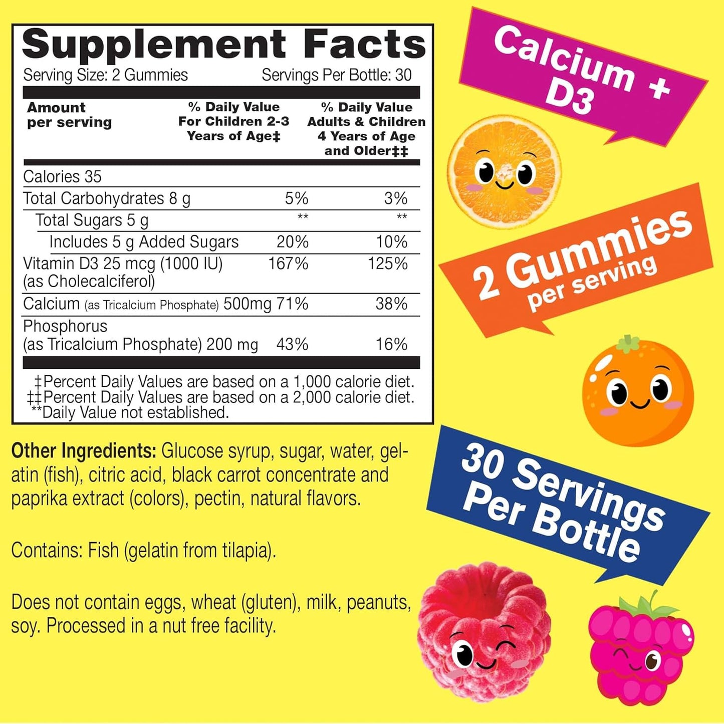 kids-calcium-and-vitamin-d3-gummies---bone-health-and-immune-support---non-gmo-gluten-free---60-fruit-flavored-gummies-2