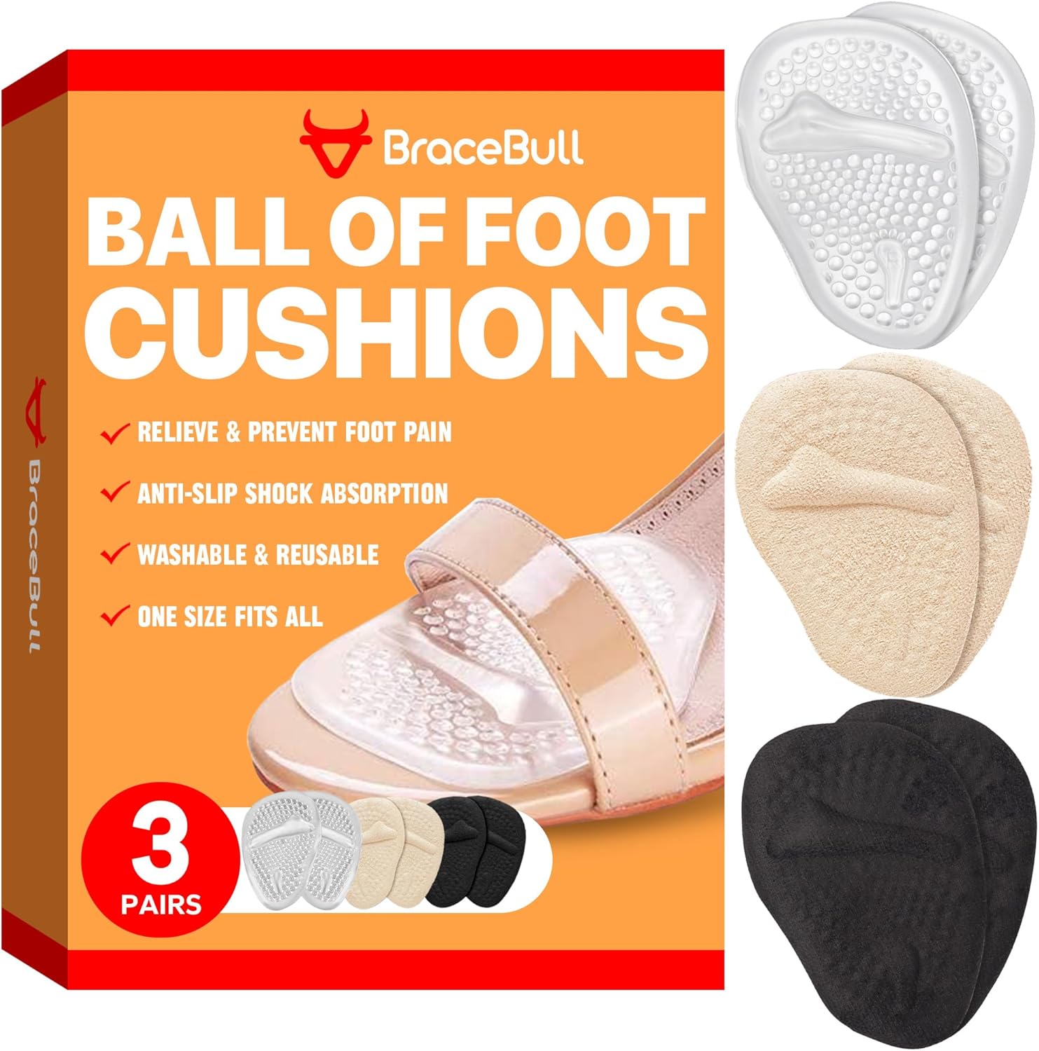 3-pairs-of-bracebull-metatarsal-pads-for-women---ball-of-foot-cushions---high-heel-pads---reusable-non-slip-shoe-inserts---one-size-fits-all-beige-black-clear-1