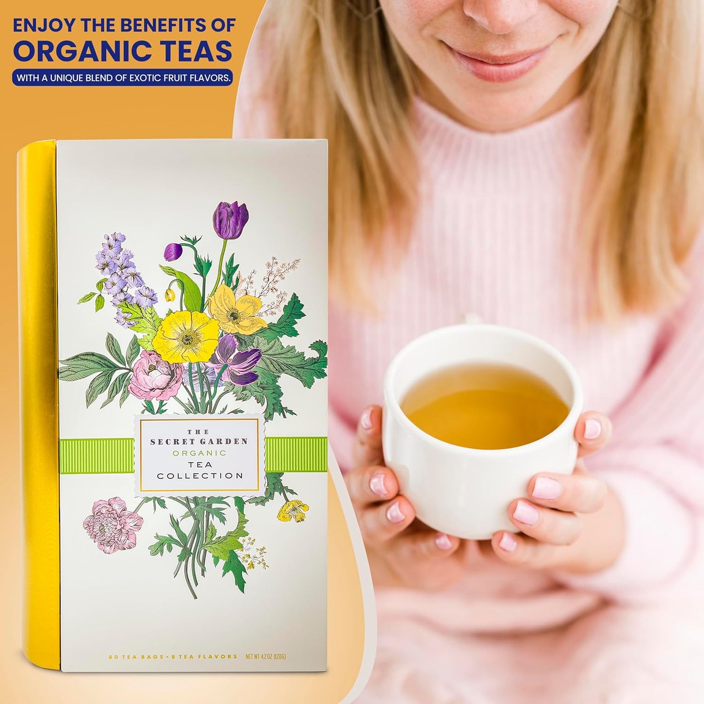 exotic-fruit-and-herbal-tea-bag-sampler-gift-set---80-pack-in-designer-tin-book---assorted-variety-of-premium-organic-black-and-green-teas---individually-wrapped---8-flavors-7