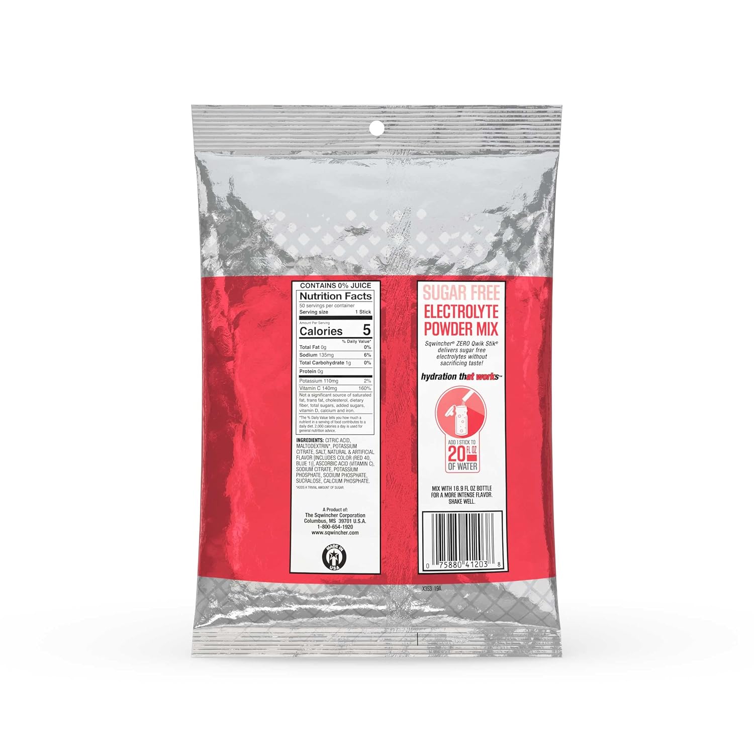 sqwincher-zero-qwik-stik-fruit-punch-electrolyte-powder-drink-mix---50-pack-sugar-free-low-calorie-sodium-2