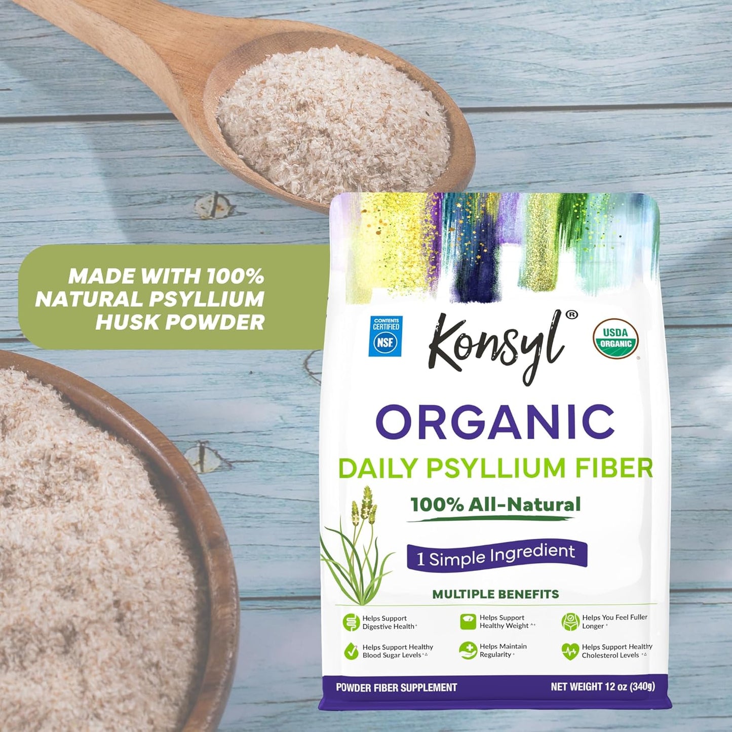usda-certified-konsyl-organic-psyllium-fiber-powder---340g-gusset-bag---gluten-free-sugar-free-soluble-fiber-supplement-5