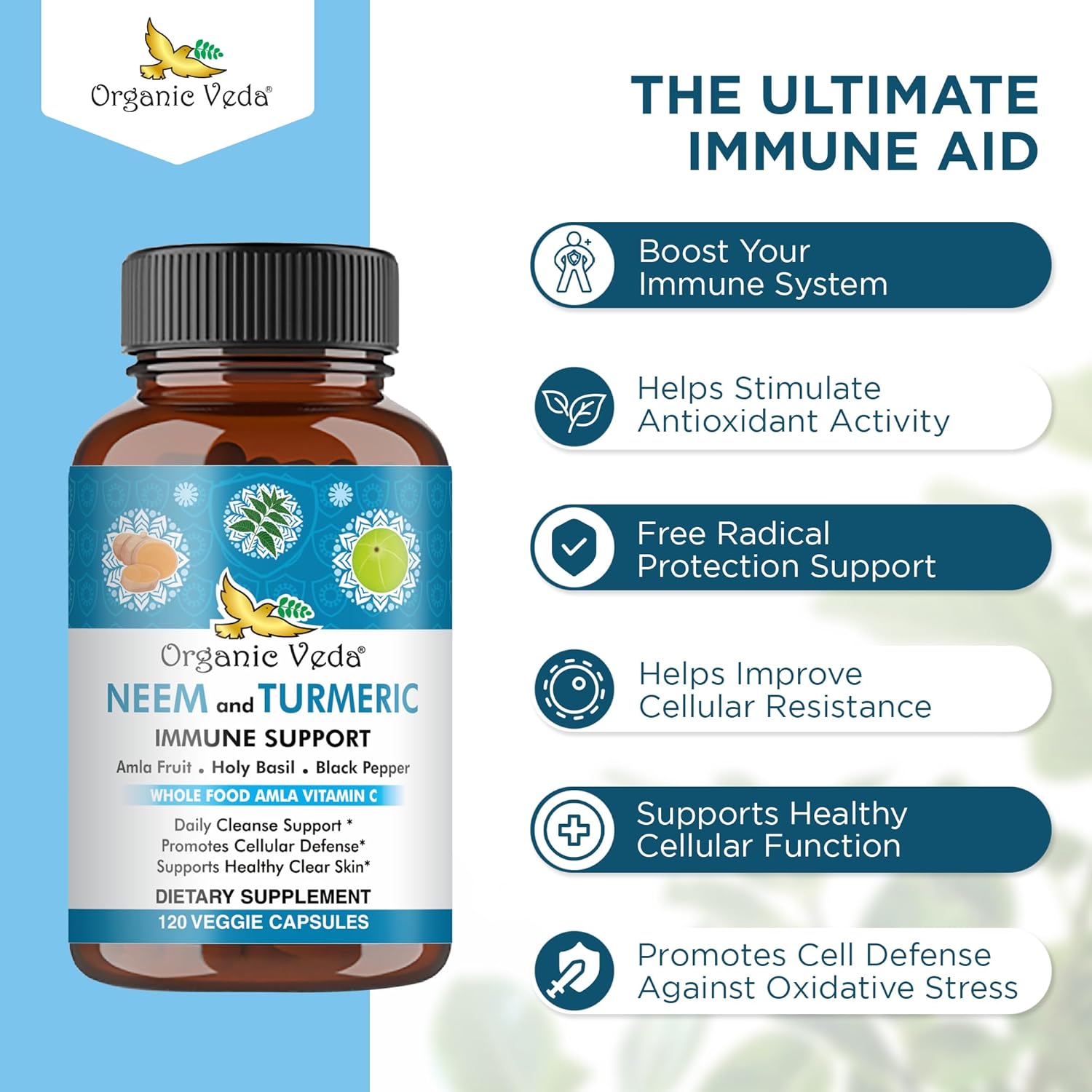 organic-veda-neem-turmeric-capsules-with-amla-tulsi-holy-basil-black-pepper---immune-support-supplement---promotes-clear-skin-cellular-defense---120-vegan-capsules-7