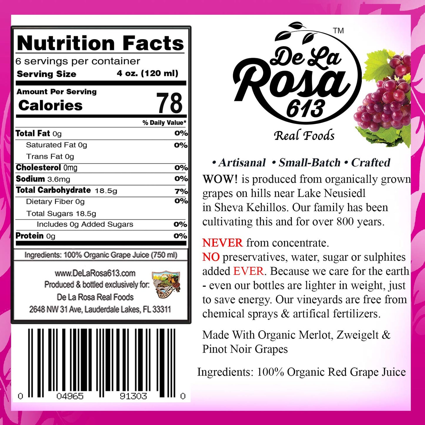 organic-red-grape-juice-non-gmo-vegan-gluten-free-kosher-certified-no-sugar-added-no-preservatives---254-oz-pack-of-6-by-de-la-rosa-613-2