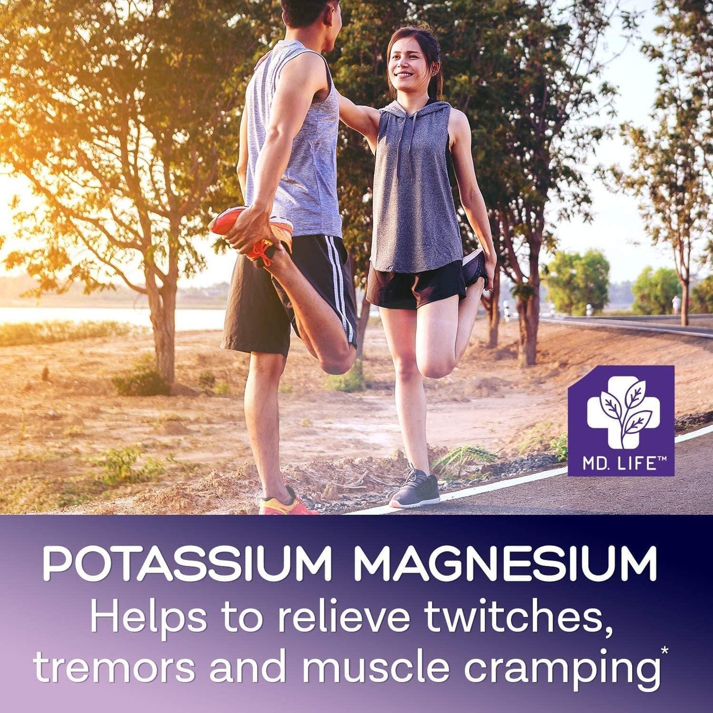 MD.LIFE Magnesium Potassium Supplement - 90 Capsules - Citrate Blend - 90 Count Capsules for Heart Health & Muscle Function - Espot.com.au