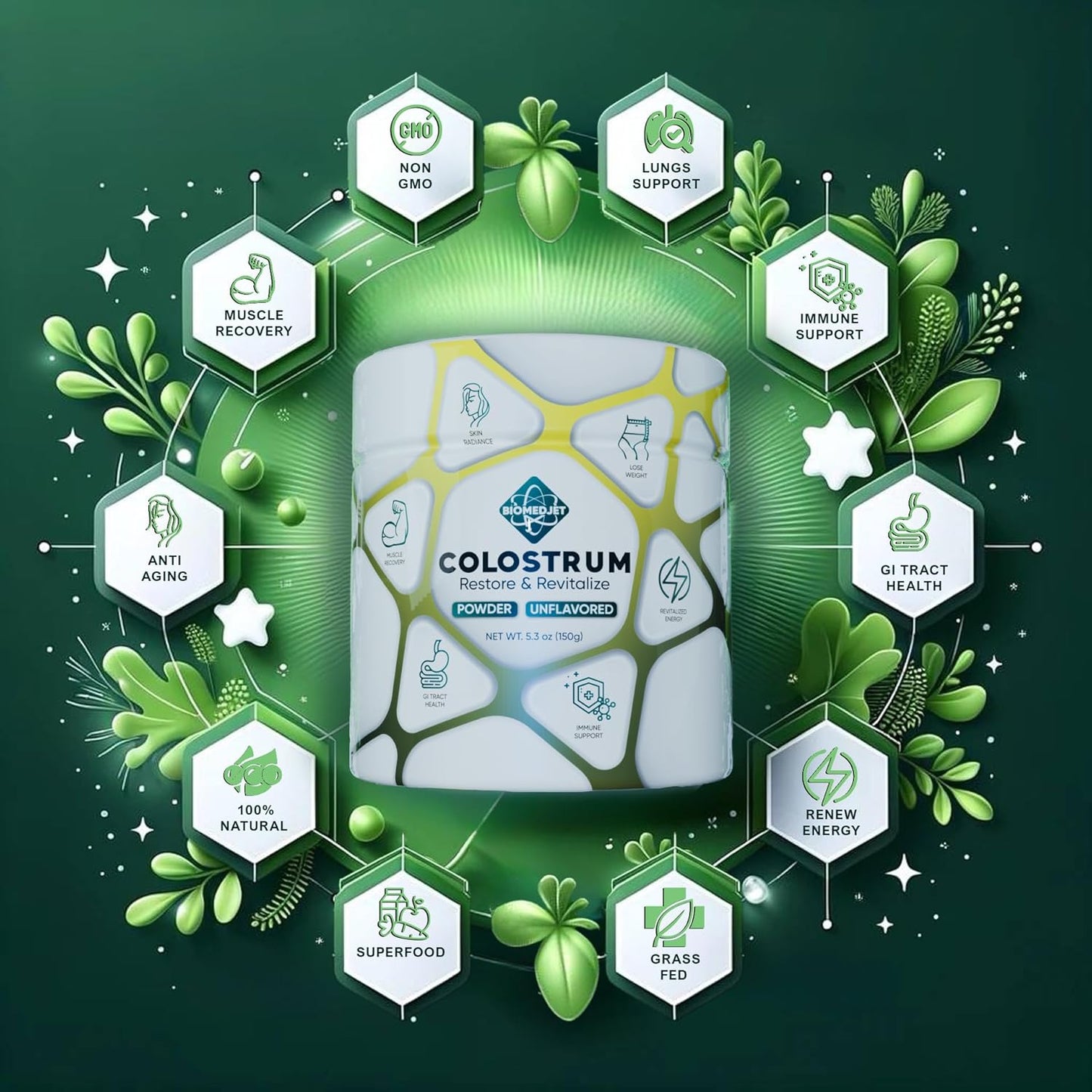 pure-bovine-colostrum-supplement-powder-for-immune-support-gut-health-and-muscle-recovery---natural-igg-superfood---75-servings-unflavored-3