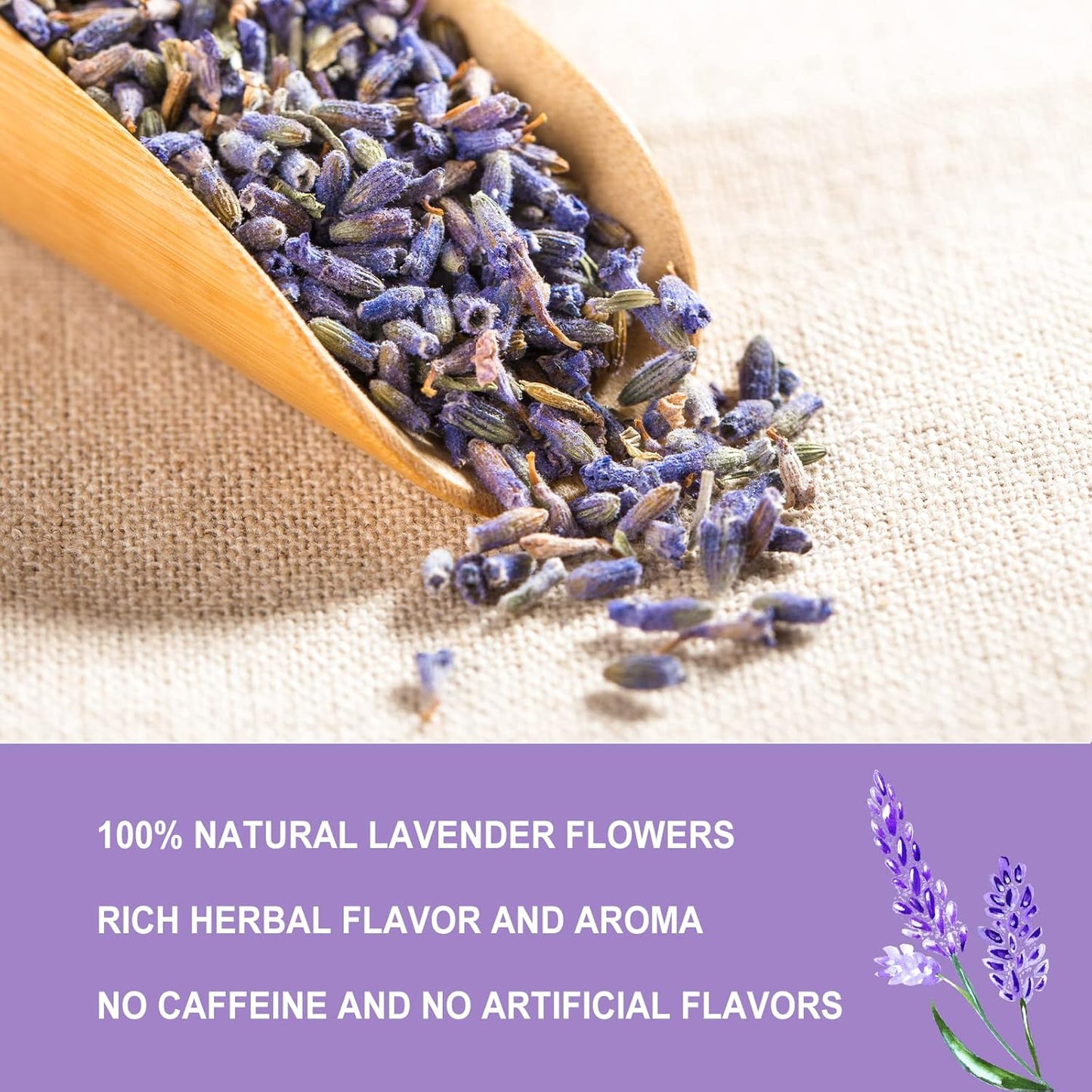 5oz-dried-lavender-flowers---fragrant-food-grade-lavender-buds-for-tea-baking-lemonade---relaxation-and-better-sleep---142g-2