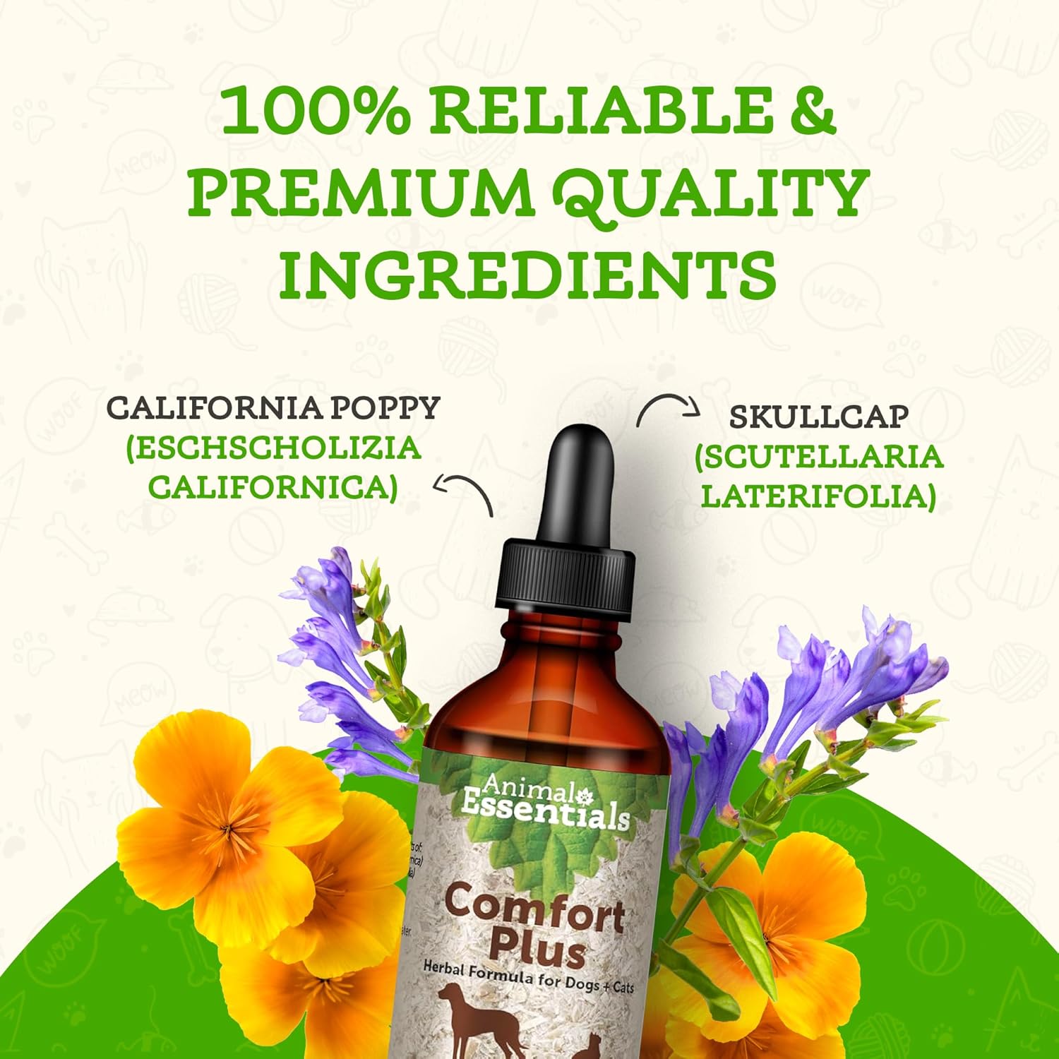 pet-calming-liquid-with-california-poppy-skullcap---herbal-comfort-plus-for-dogs-cats---2-fl-oz-3