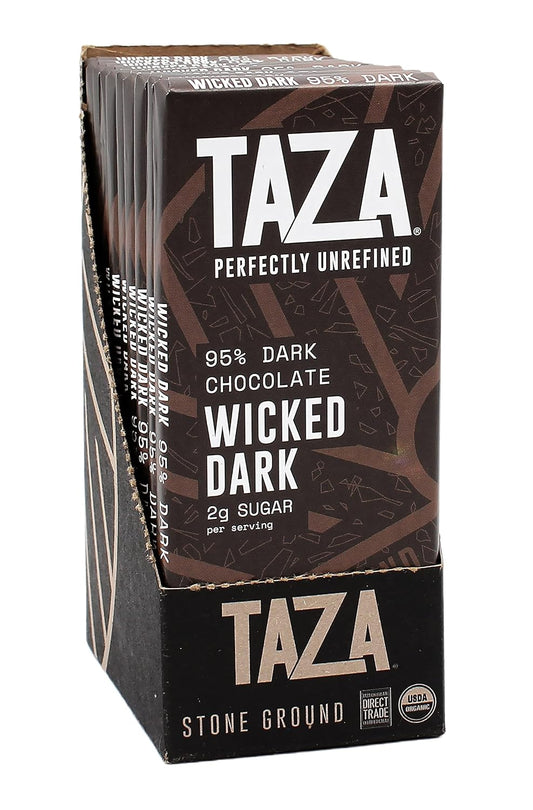 organic-taza-chocolate-amaze-bar-95-stone-ground-wicked-dark-25oz-10-pack---vegan-friendly-1